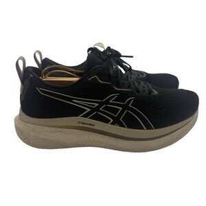 Asics Glideride Max Shoes Men 12 Black Oatmeal Running Cushion Sneaker 1011B891